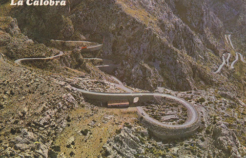 Postal 61502 : Mallorca (Baleares) - España. La Calobra - Detalle de su carretera. Vista aerea