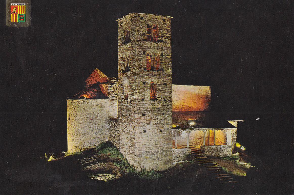 Postal 61526 : Valls d Andorra. Canillo. Esglesia Romanica de Sant Joan de Casselles
