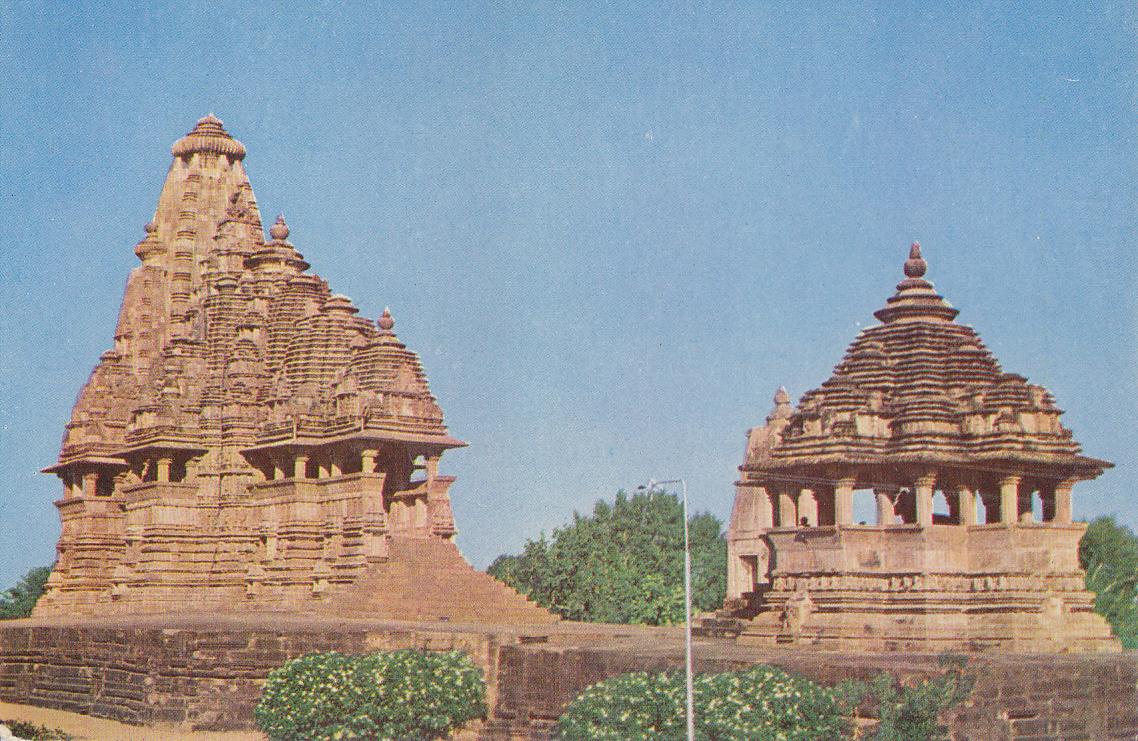 Postal 61532 : Jagdambi Temple & Nandi Temple. Khajurao