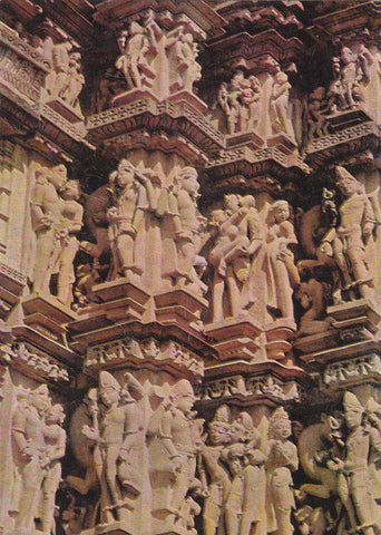 Postal 61542 : India. Khajuraho. Carvings