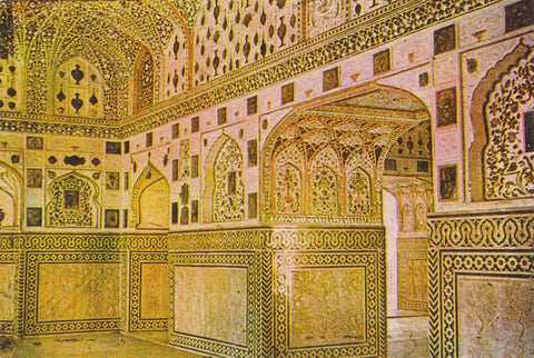 Postal 61543 : Hall of Mirrors. Amber Palace Jaipur Rajasthan (India)