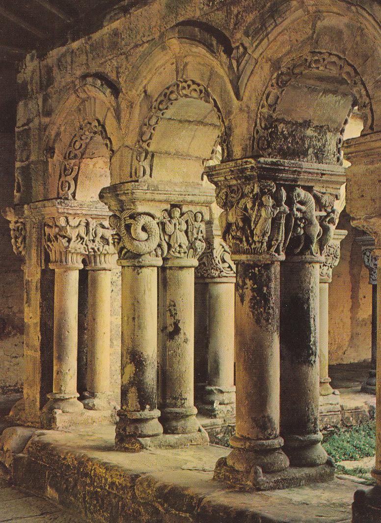 Postal 61578 : Santillana del Mar (Santander) Colegiata (Capiteles del Caballero)