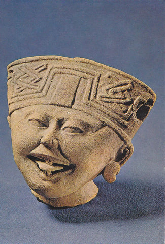 Postal 61595 : Smiling face Totonac sculpture Mexico