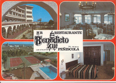 Postal 61610 : Hostal Residencia. Benedicto XIII. Peñiscola (Castellon)