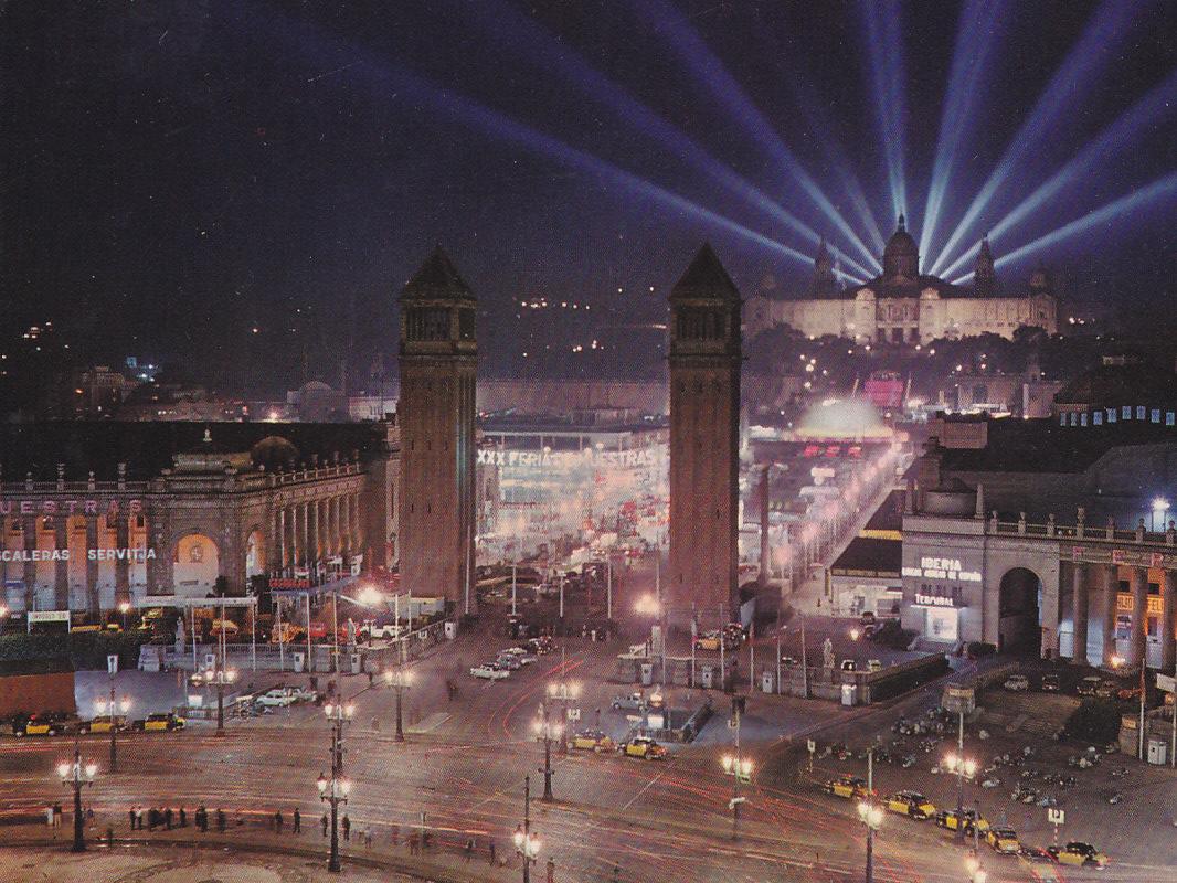 Postal 61648 : Barcelona Pza. España Pco. Nacional y Fte. Monumental