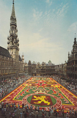 Postal 61686 : Bruxelles. Grand Place Tapis de fleurs