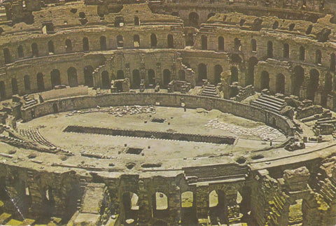 Postal 61689 : Tunisie. The Coliseum El Jem: The Amphitheatre