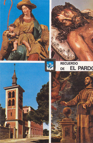 Postal 61705 : Convento de PP. Capuchinos - El Pardo - Divina Pastora - Stmo. Cristo de El Pardo. Fachada - San Francisco