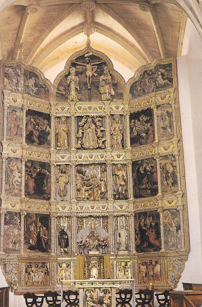 Postal 61717 : Monasterio de Cañas. Restablo mayor. Guillen de Holanda y Andres de Melgar