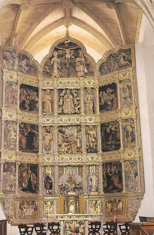 Postal 61717 : Monasterio de Cañas. Restablo mayor. Guillen de Holanda y Andres de Melgar