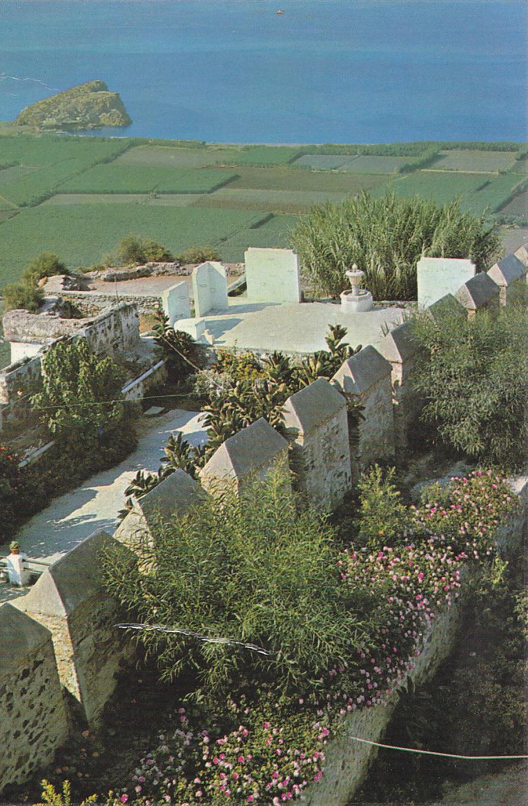 Postal 61726 : Salobreña. Costa del Sol (Granada). Jardines del Castillo al fondo el Peñon