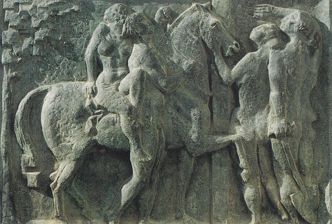 Postal 61770 : Corredor. Escultura y Pintura. Sala de Exposiciones del Antiguio Cuartel de Sementales
