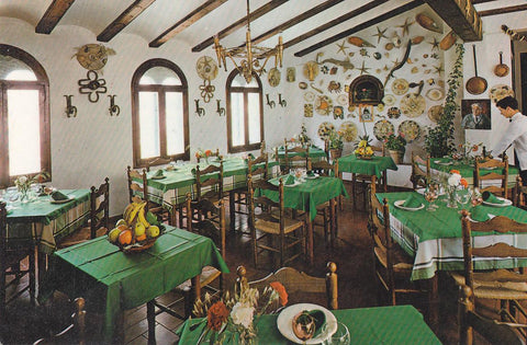 Postal 61780 : Tossa de Mar (Costa Brava). Restaurante-Bar. Castell Vell (estilo Medieval). Dentro del Castillo