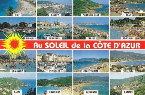 Postal 61789 : Cote d Azur. Nice & Bormes les Mimosas