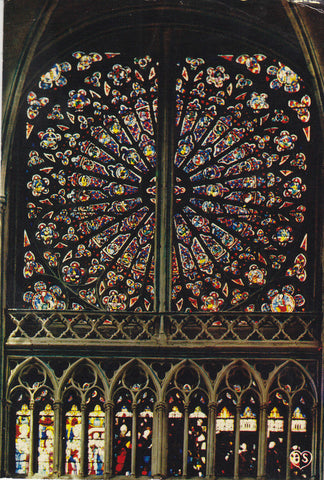 Postal 61795 : Tours (indre-et-Loire). Cathedrale St. Gatien. La Rose Nord