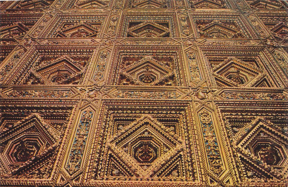 Postal 61817 : Palacio de la Generalidad de Valencia. Sala Dorada. Vista General del Artesonado