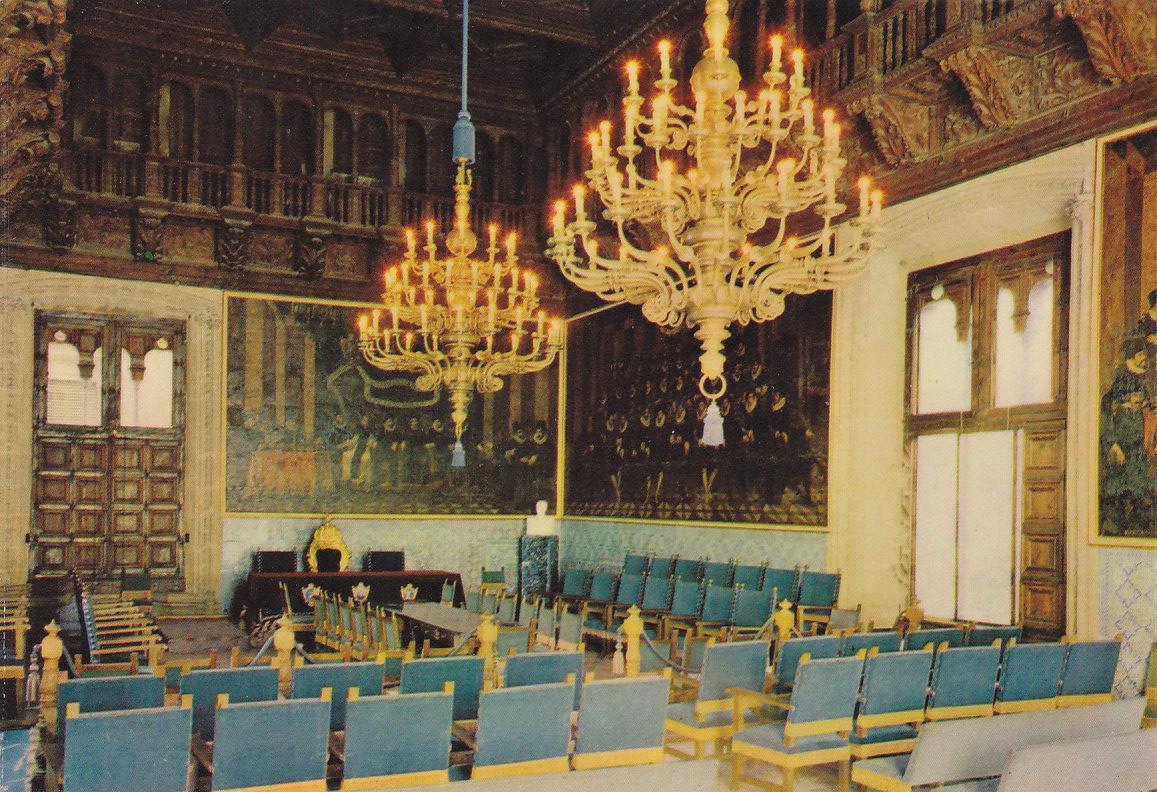 Postal 61819 : Palacio de la Generalidad - Salon dorado. Detalle