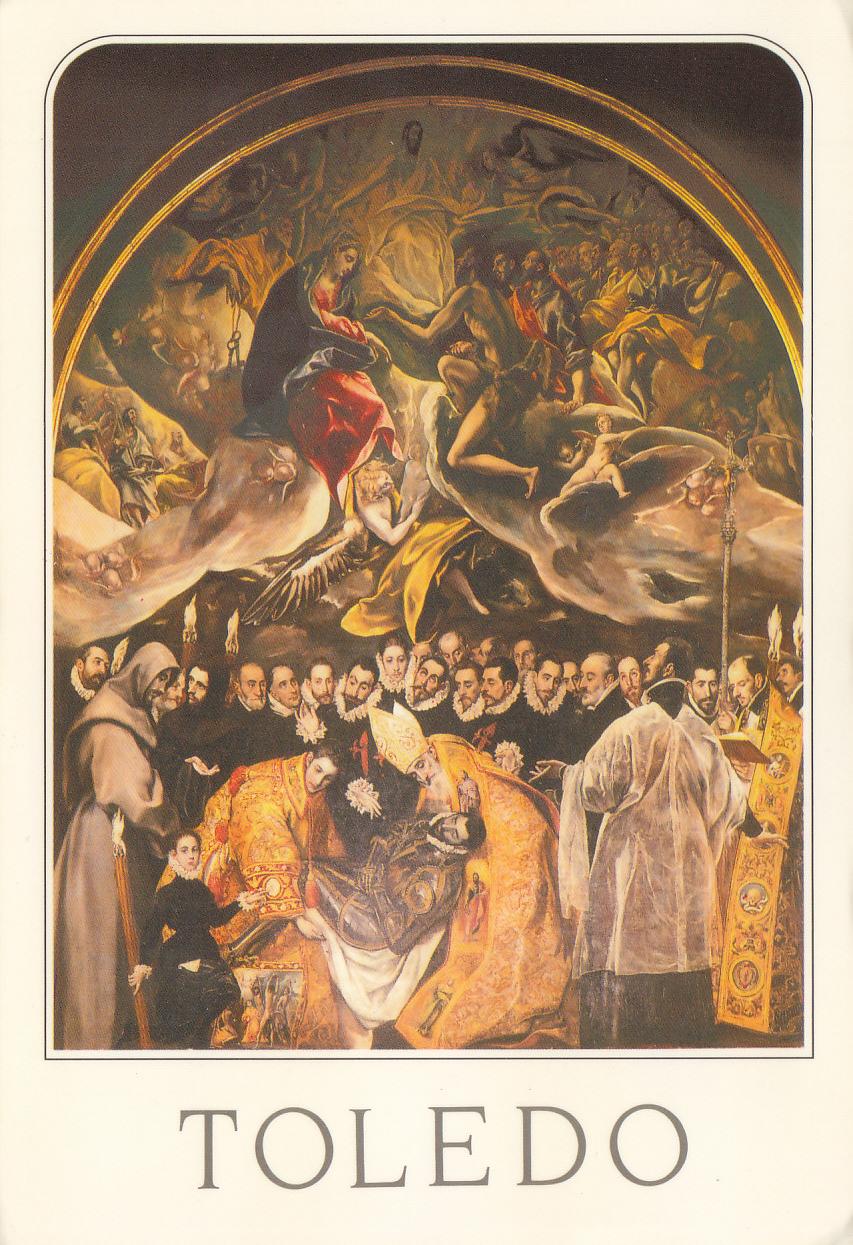 Postal 61845 : Toledo. Parroquia de Santo Tome: El Entieroo del Conde Orgaz (El Greco)