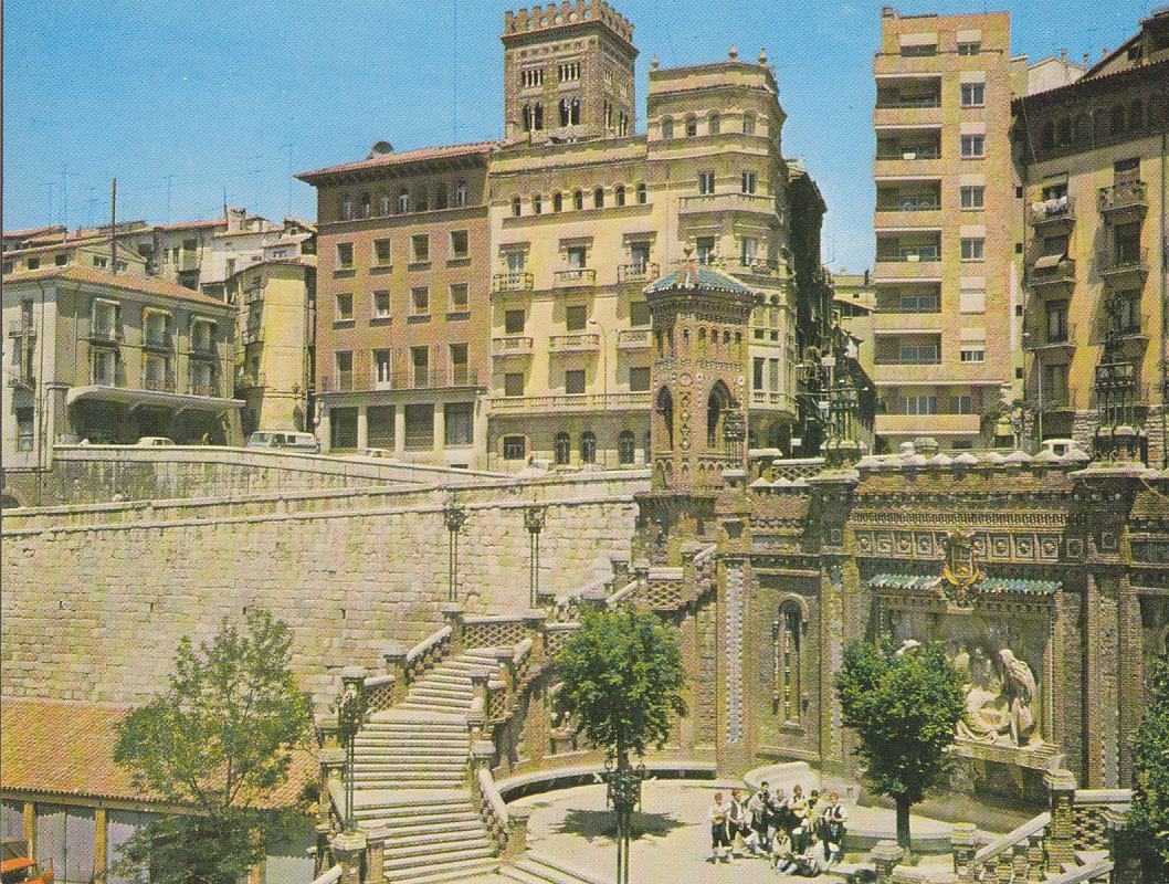 Postal 61857 : Teruel. Escalinata y Paseo Ovalo