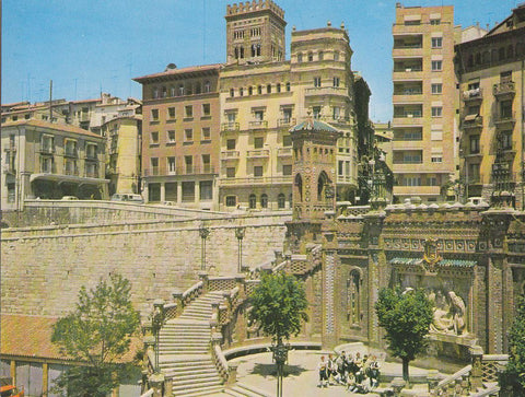 Postal 61857 : Teruel. Escalinata y Paseo Ovalo