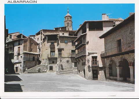 Postal 61861 : Albarracin (Teruel). Conjunto Artistico Monumental. Plaza Mayor