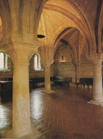 Postal 61899 : Monasterio de la Santa Espina (Valladolid). Sala Capitular. Siglo XII