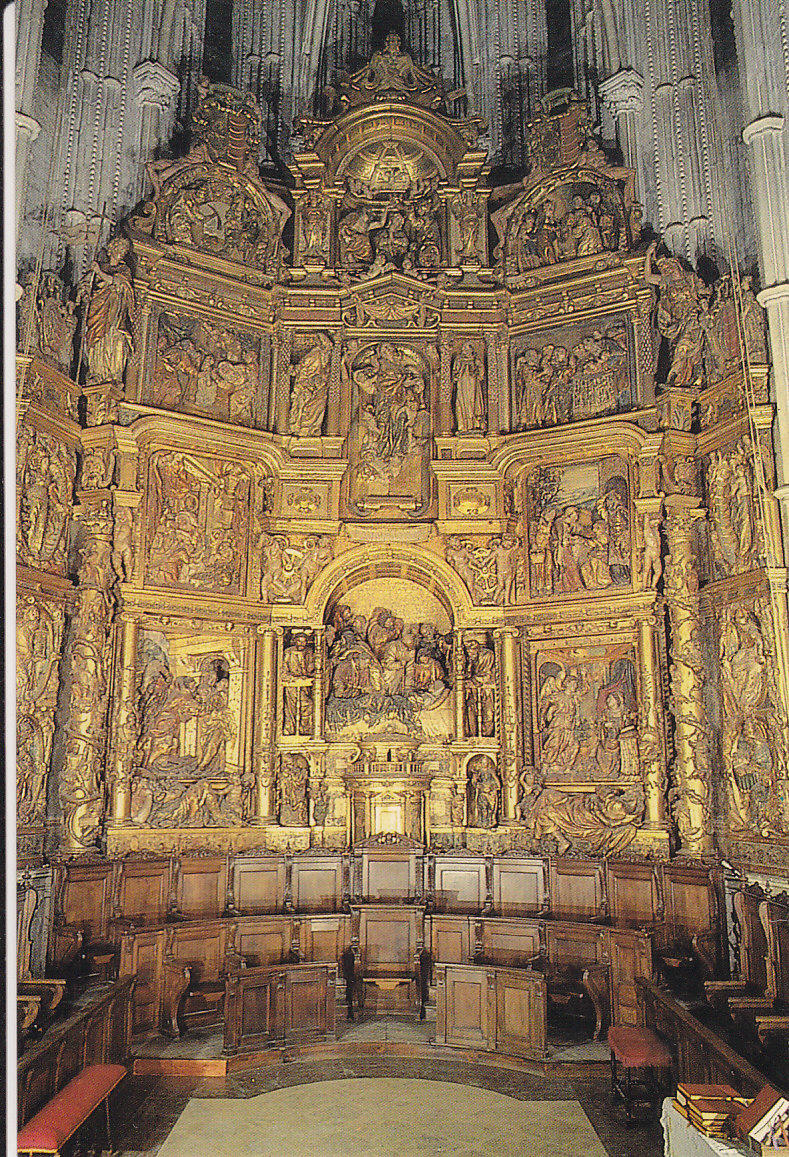 Postal 61907 : Retablo Mayor siglo XVI J. Juni P. Picardo. Catedral. El Burgo de Osma (Soria)