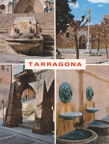 Postal 61912 : Tarragona (España). Costa Dorada. Cuatro aspectos parte antigua de la ciudad