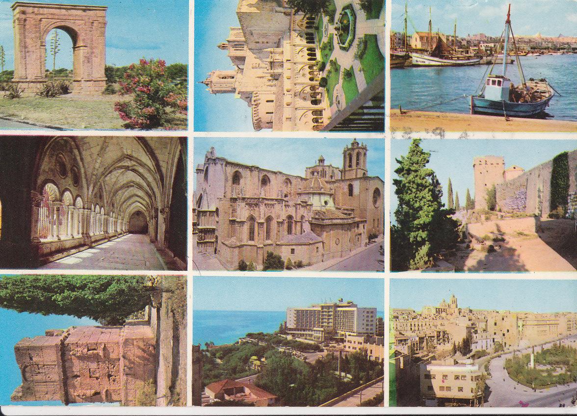 Postal 61913 : Tarragona (España). Varias vistas de la ciudad