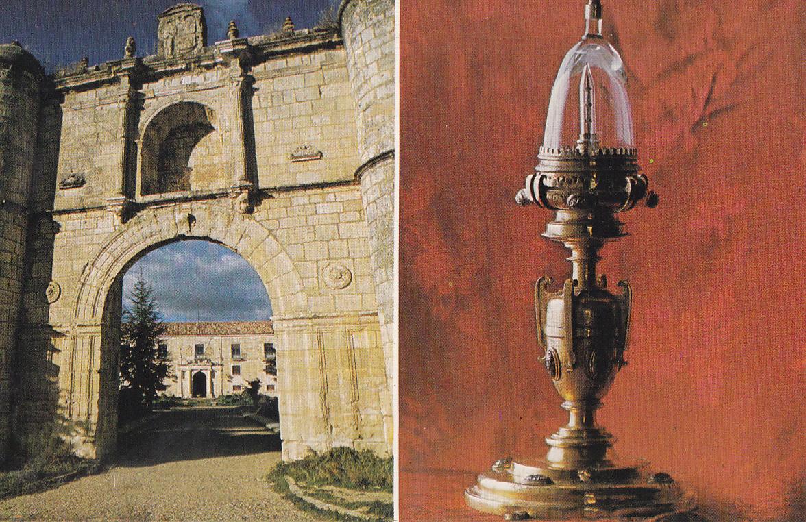 Postal 61932 : Monasterio de La Santa Espina (Valladolid). Fachada principal y reliquia de la Santa Espina