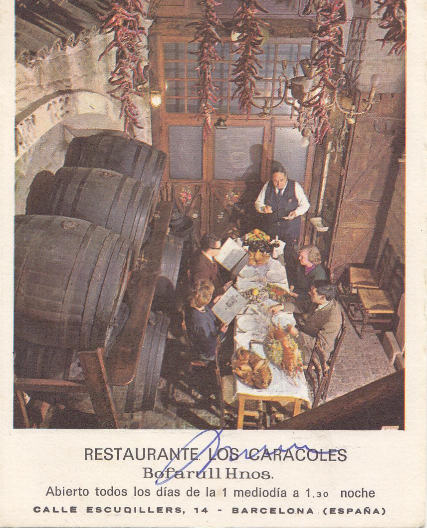 Postal 61971 : Los Caracoles Restaurante tipico - Barcelona
