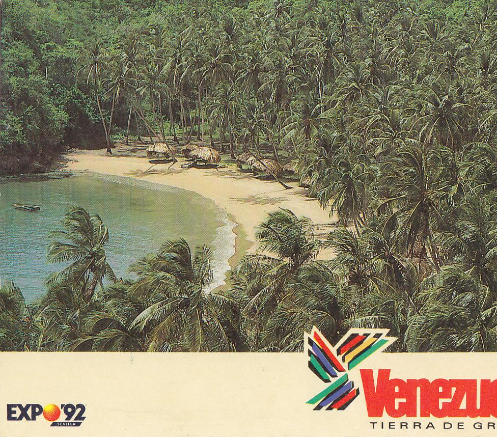 Postal 62053 : Expo 92 Sevilla. Venezuela Tierra de Gracia. Playa Medina Edo. Sucre