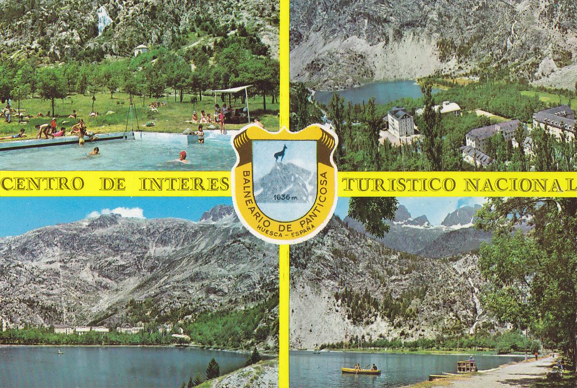 Postal 62055 : baneario de Panticosa. Pirineo Aragones (Huesca). Valle de Tena Cuatro bellos aspectos