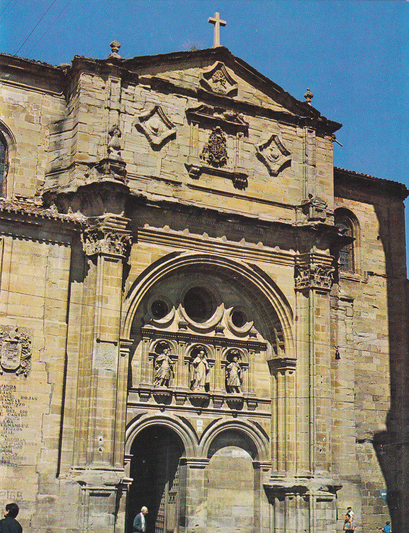 Postal 62071 : Santo Domingo  de la Calzada (Logroño). Plaza del Santo y fachada de la Catedral