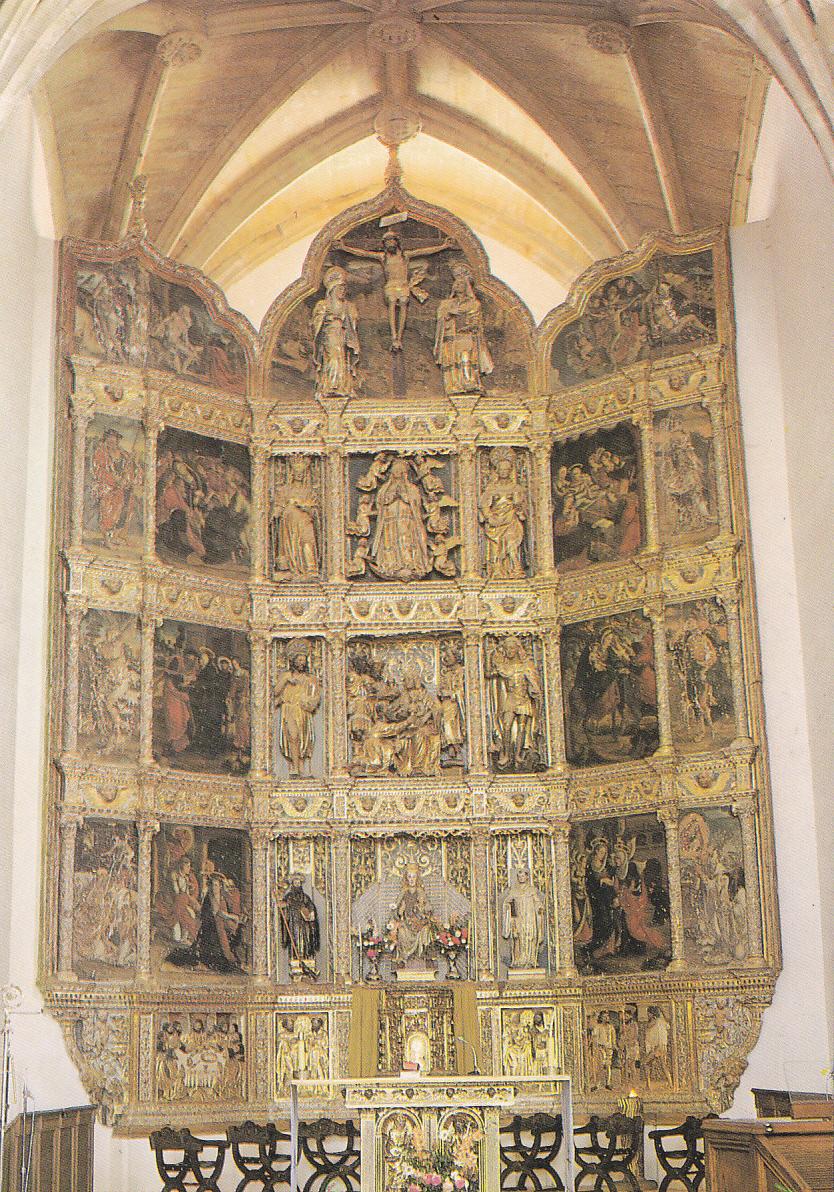 Postal 62075 : Monasterio de Cañas (La Rioja). Retablo Mayor. Guillen de Holanda y Andres de Melgar