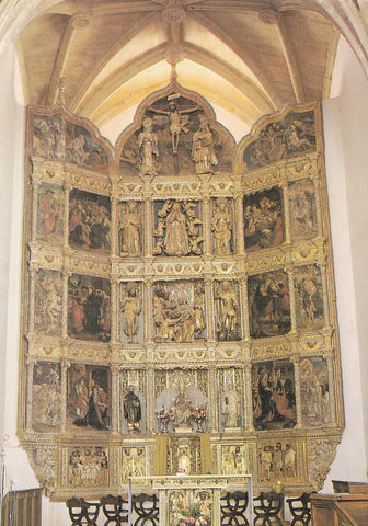 Postal 62075 : Monasterio de Cañas (La Rioja). Retablo Mayor. Guillen de Holanda y Andres de Melgar