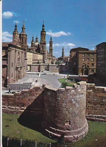 Postal 62111 : Zaragoza. Murallas romanicas y torre inclinada