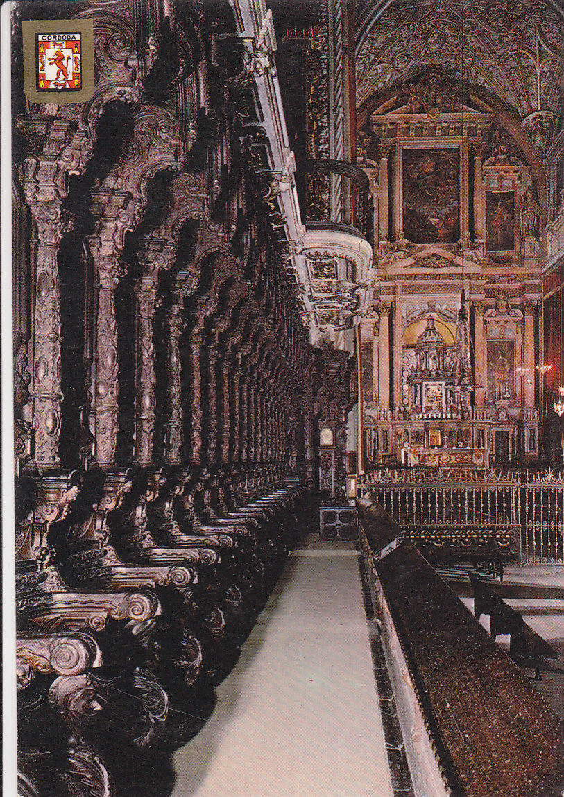 Postal 62156 : Cordoba. Mezquita Catedral. Vista parcial del Coro y Crucero