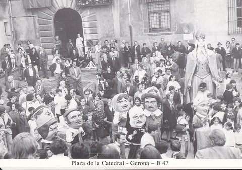 Postal 62162 : Gerona. Plaza de la Catedral o patio del Juzgado