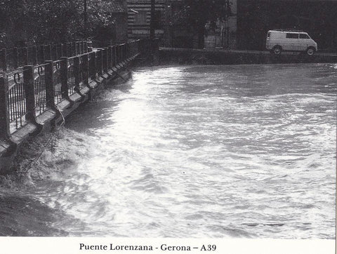 Postal 62167 : Gerona. Puente de Lorenzana. Inundacion