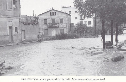 Postal 62175 : San Narciso. Vista parcial de la calle Massana - Gerona