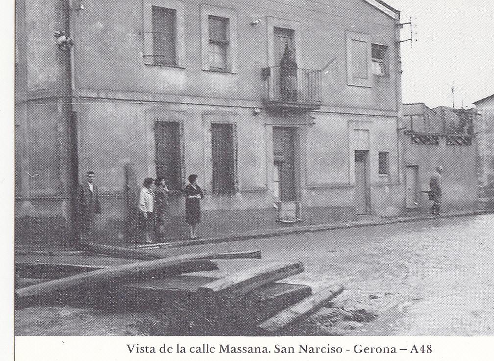 Postal 62176 : Vista de la calle Massana. San Narciso - Gerona