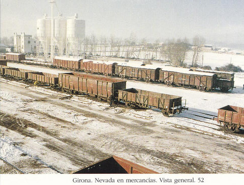 Postal 62194 : Girona. Nevada en mercancias. Vista general