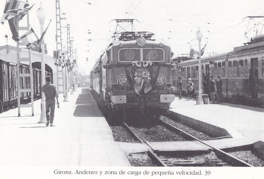 Postal 62204 : Girona. Andenes y zona de carga de pequeña velocidad