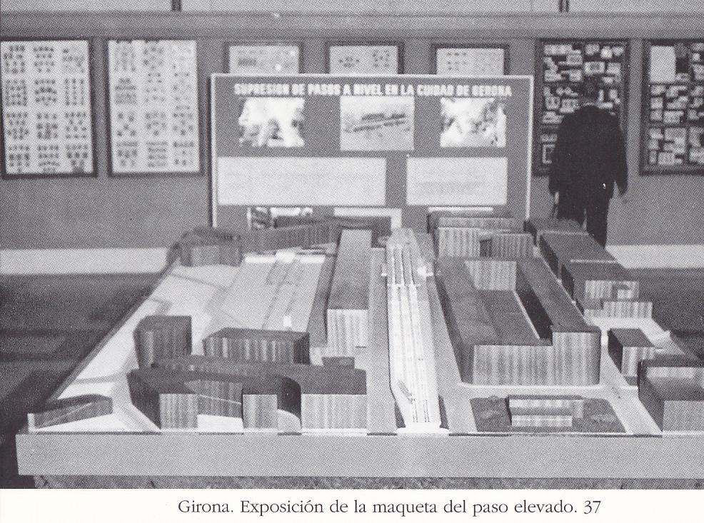 Postal 62206 : Girona. Exposicion de la maqueta del paso elevado