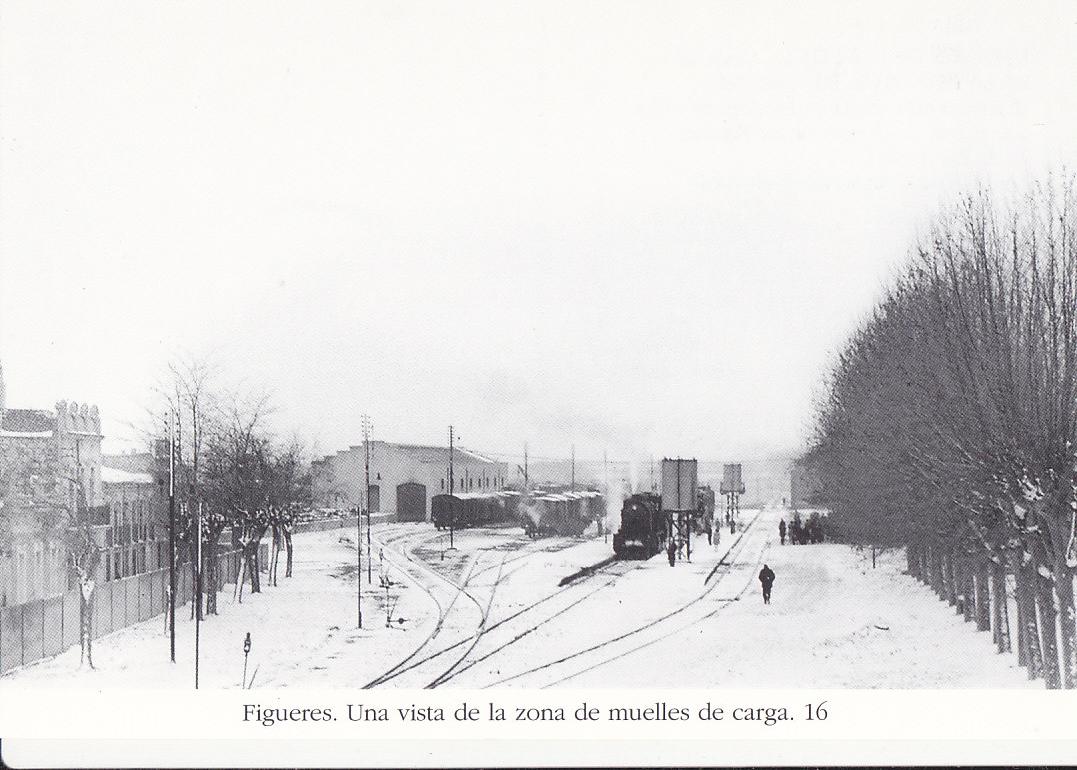 Postal 62225 : Figueres. Una vista de la zona de muelles de carga