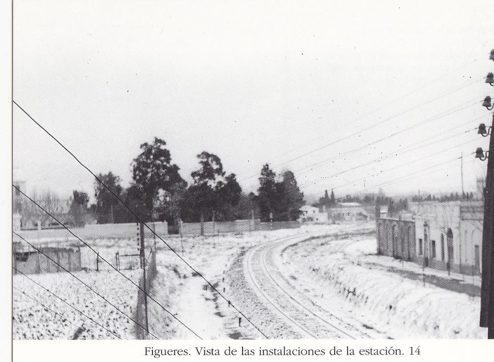 Postal 62227 : Figueres. Vista de las instalaciones de la estacion