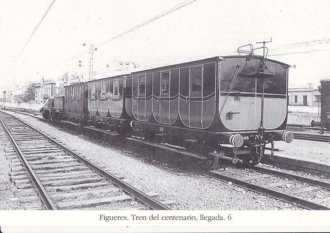 Postal 62234 : Figueres. Tren del Centenario llegada