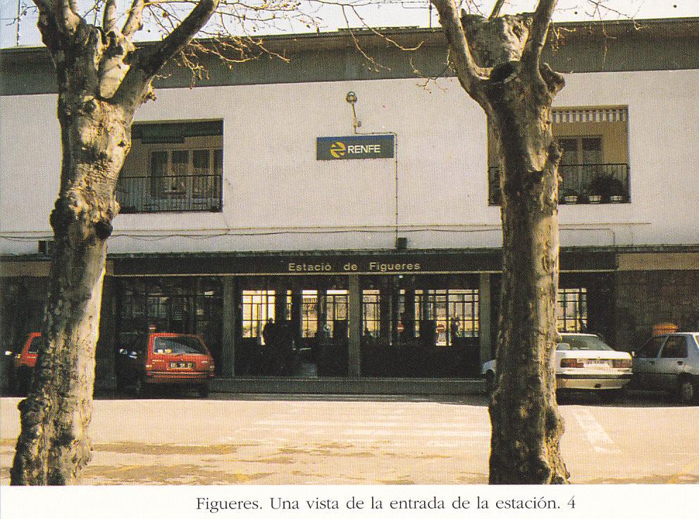 Postal 62236 : Figueres. Una vista de la entrada de la estacion