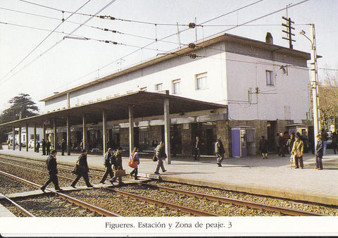 Postal 62237 : Figueres. Estacion y Zona de peaje